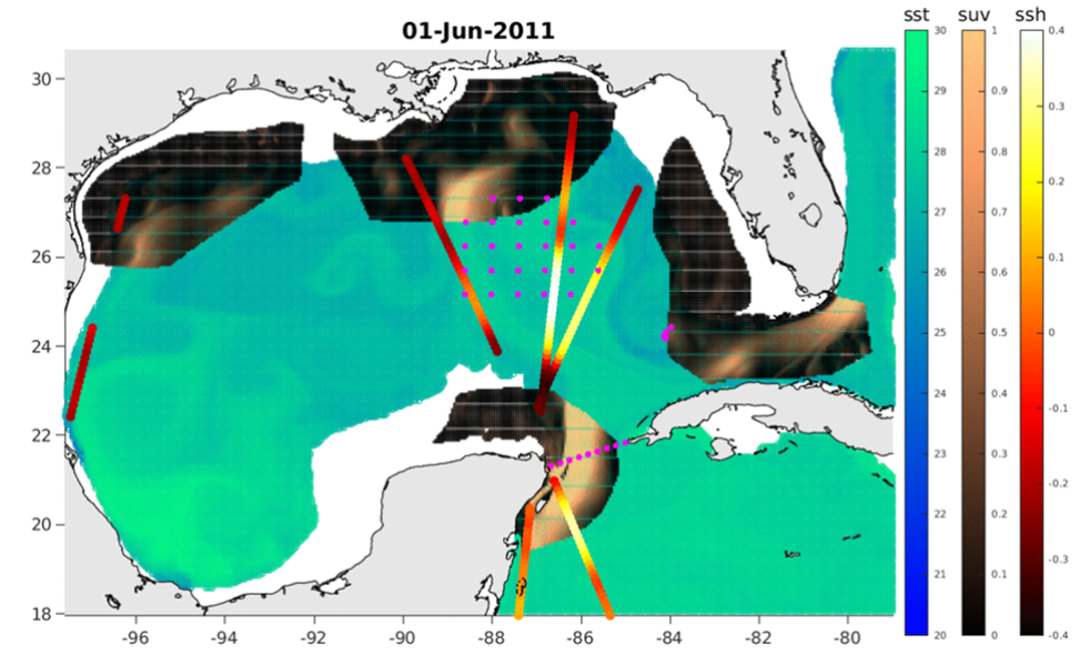 Gulf of Mexico sampling example map